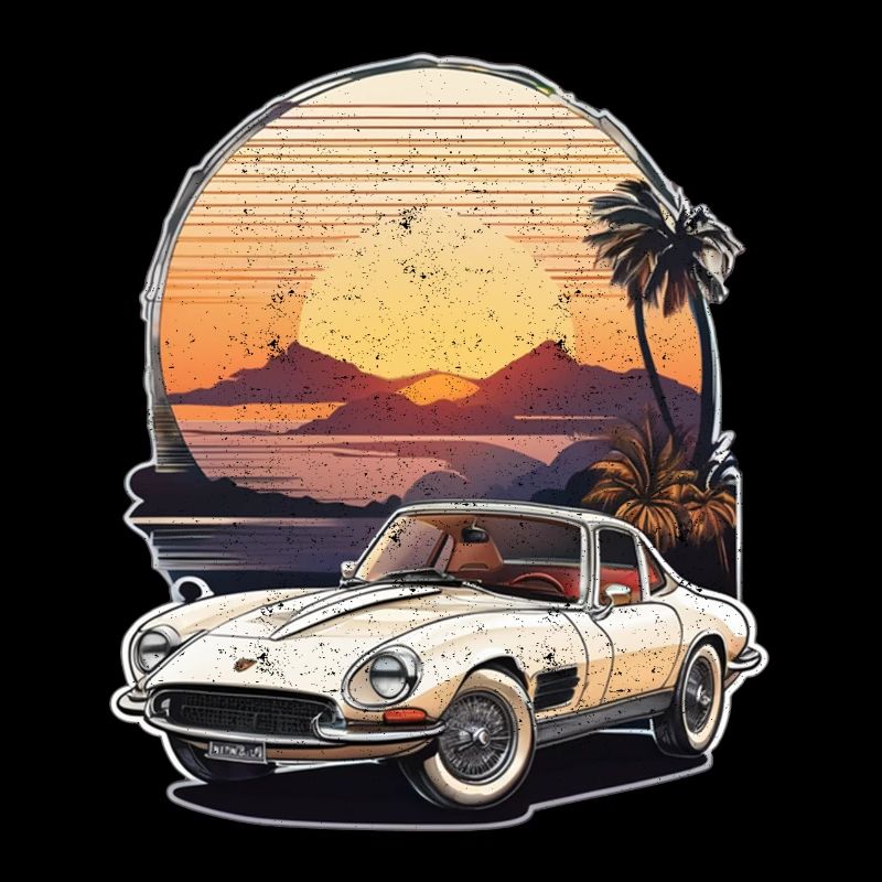 Vintage Car Sunset
