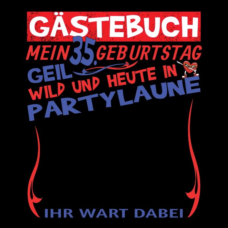 35. Geburtstag Mann und Frau Gästebuch