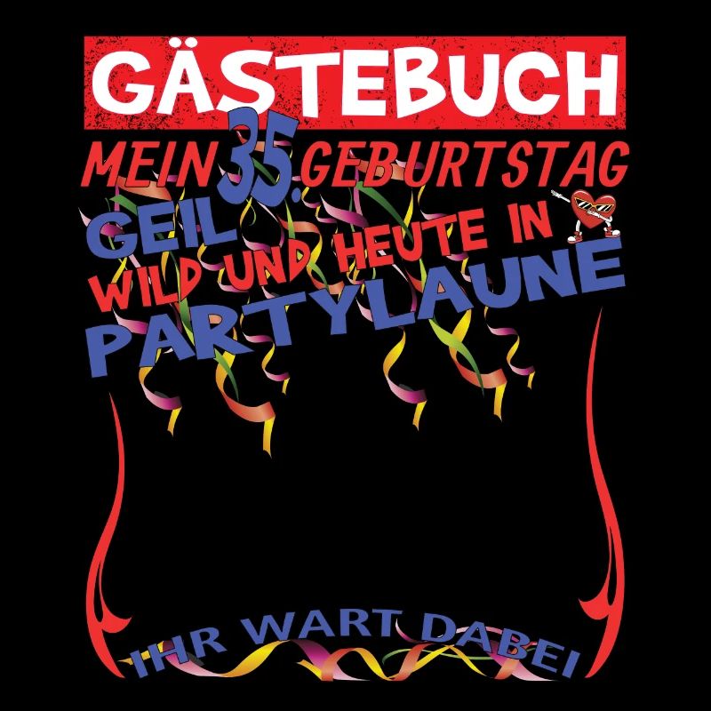 35. Geburtstag Mann und Frau Gästebuch