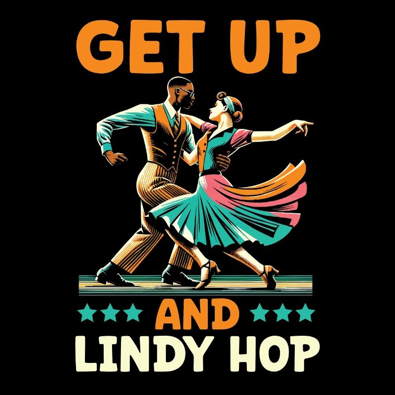 Lindy Hop Dancer Swinging Dancing Swing Dance