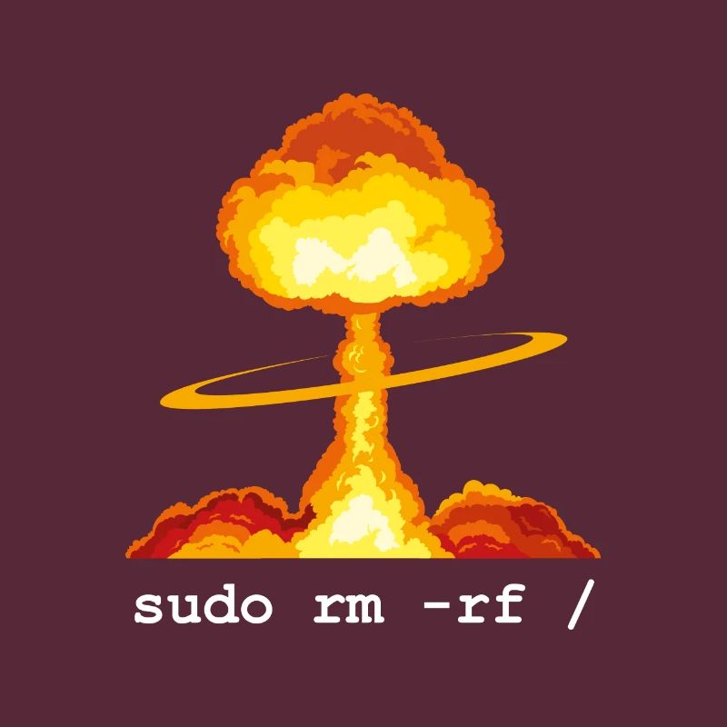 Linux Funny Linux Command Sudo RM RF für Männer