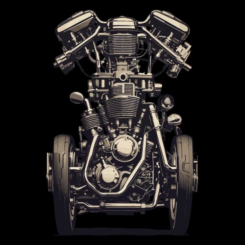 Engine Engineer Motor Vehicle Mechanic Vintage