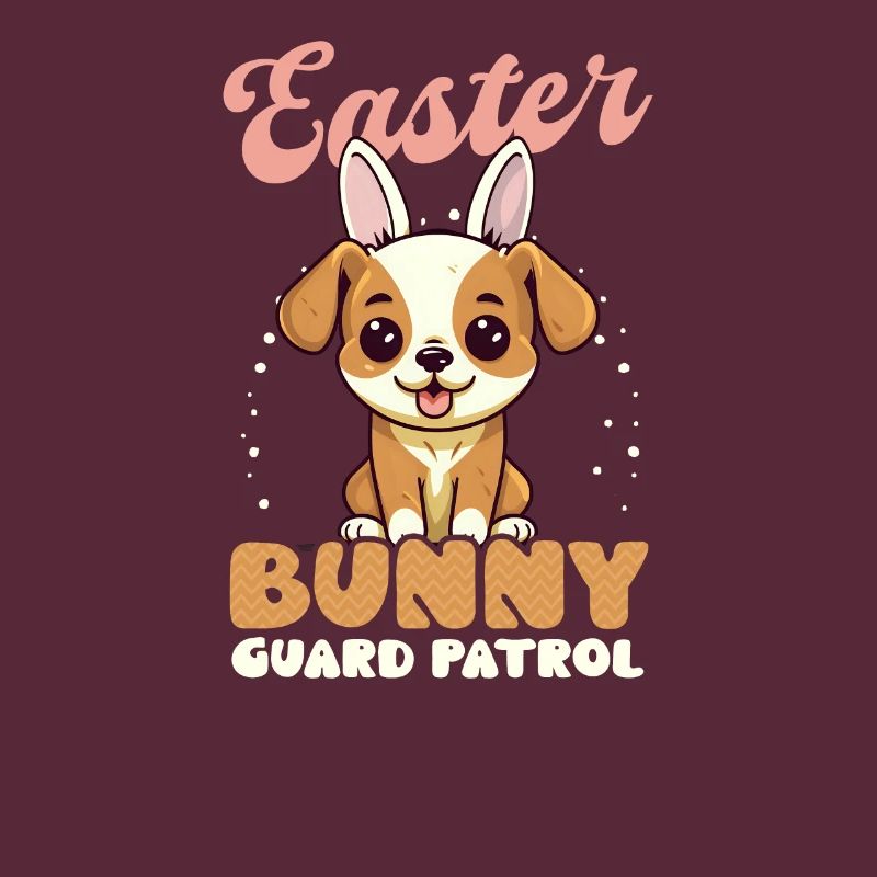 Dog Easter Easter Bunny Guard Patrol