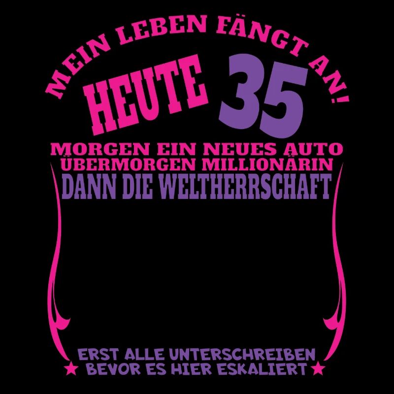 35. Geburtstag Mann und Frau Gästebuch