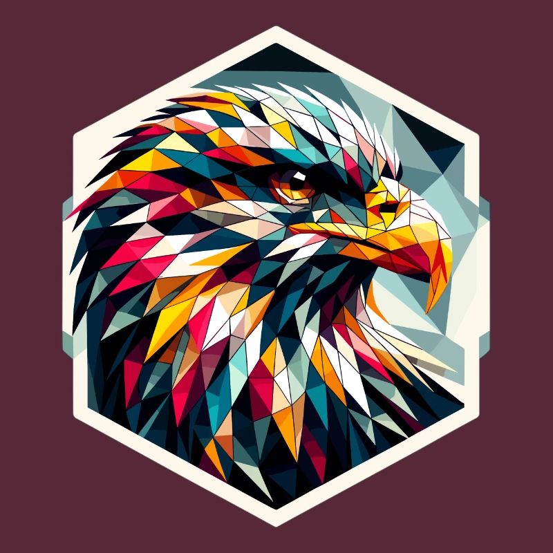 White-tailed eagle in polygon representation