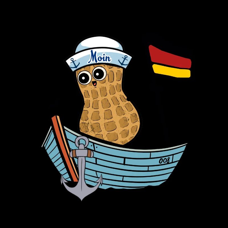 Peanut Flag Sailor Germany Boat Maritime
