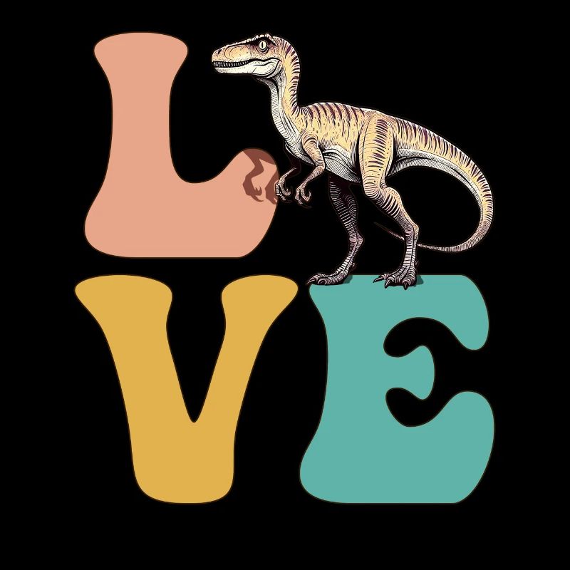 LIEBE Velociraptor Dinosaurier