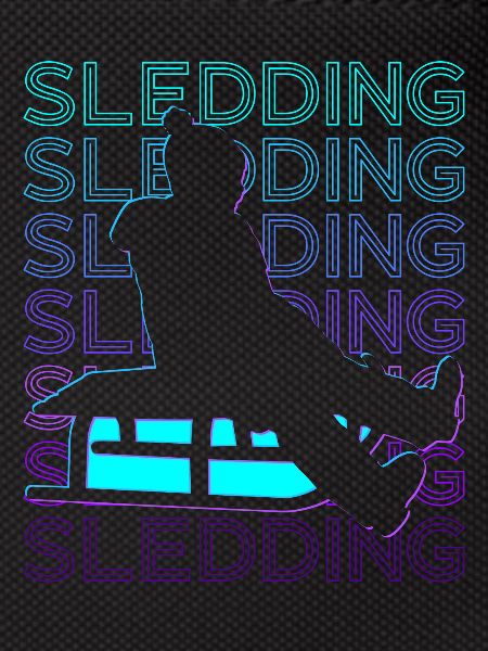 Sledding Mushing Sleigh Retro