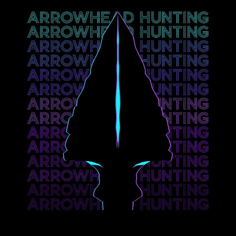 Chasse à la pointe de flèche Chasseur de pointe de flèche rétro