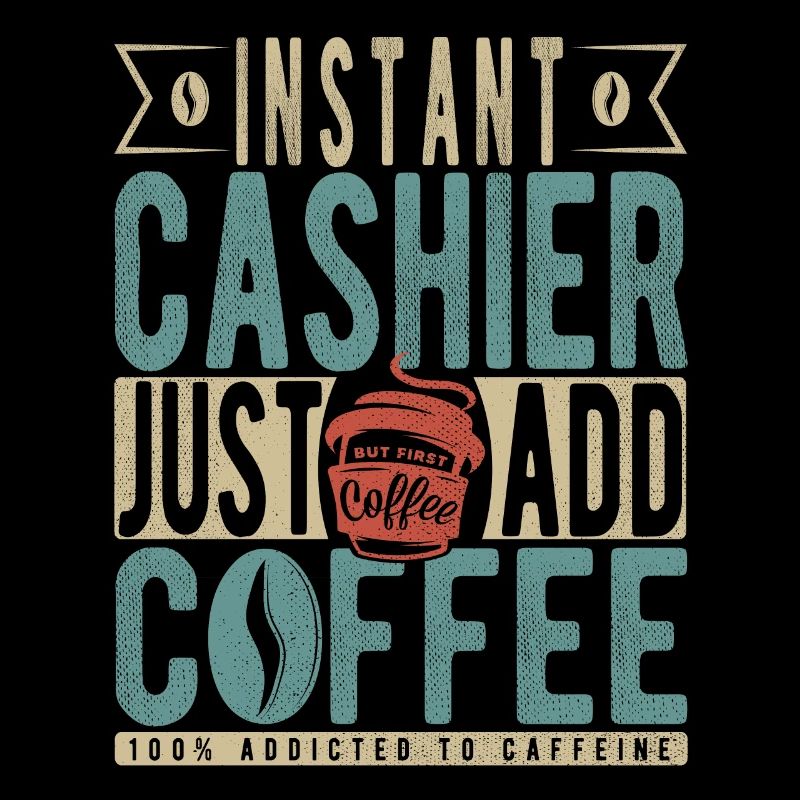 Instant-Kassierer Fügen Sie einfach Kaffee hinzu