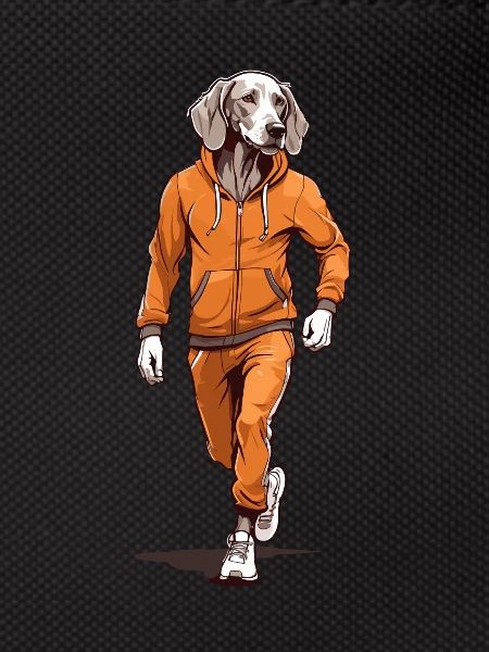 Weimaraner Jogging Motif