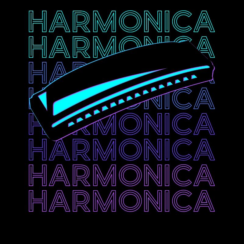 Joueur d’harmonica Joueur d’harmonica rétro