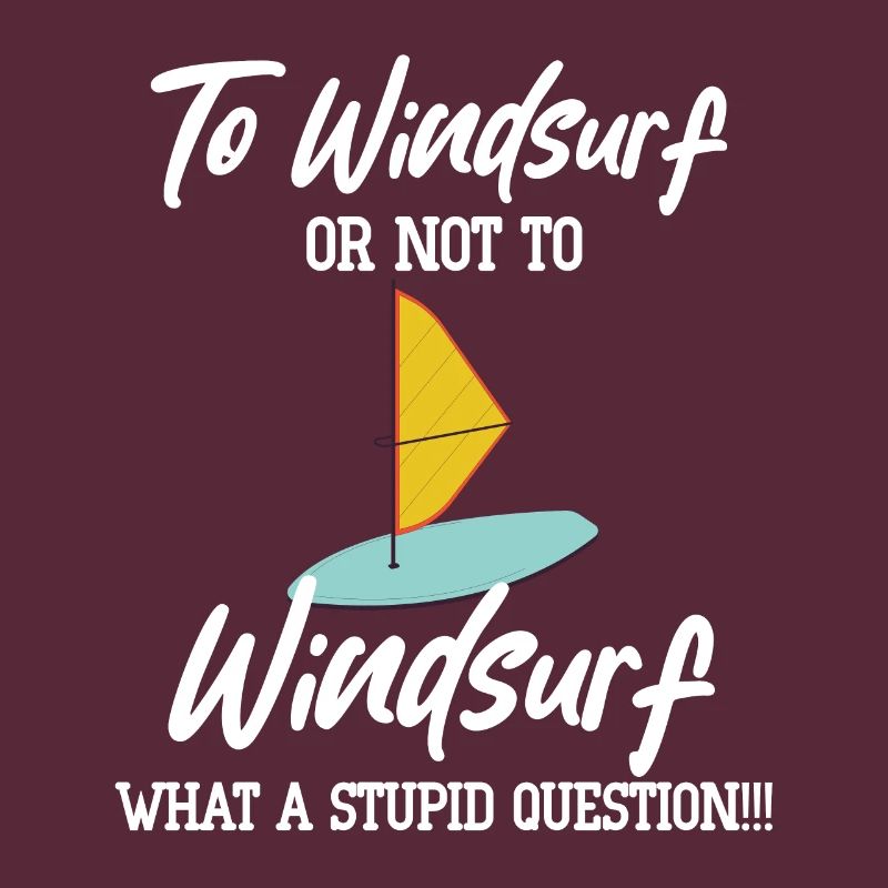 Windsurfing or not windsurfing board sailing