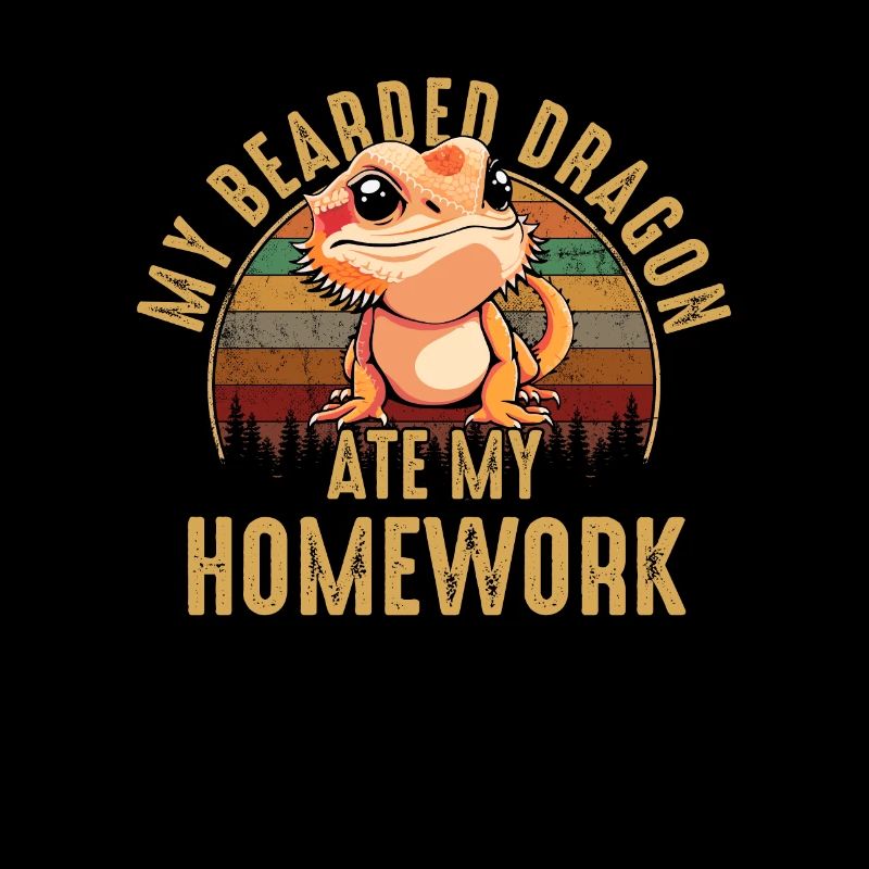 bearded dragon ate my homework, reptile bearded