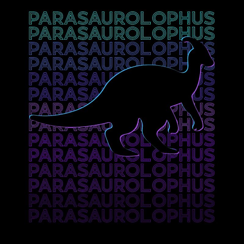 Parasaurolophus Dinosaur Retro