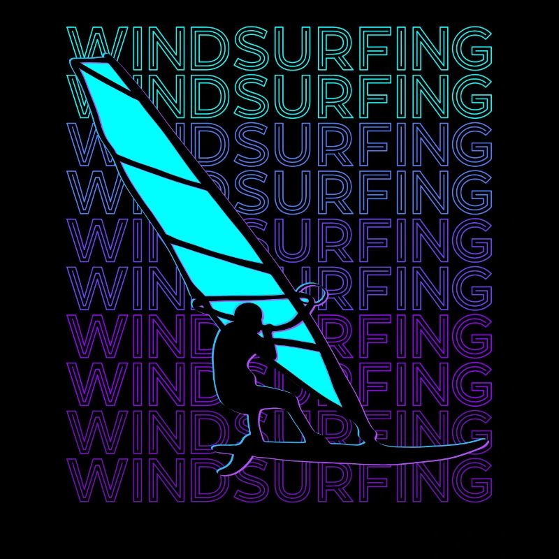 Windsurfing Windsurfer Windsurfing Retro
