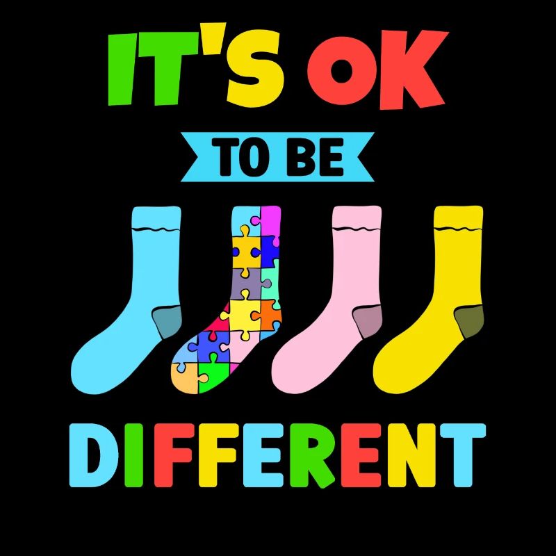 C’est bien d’être différent avec des chaussettes colorées