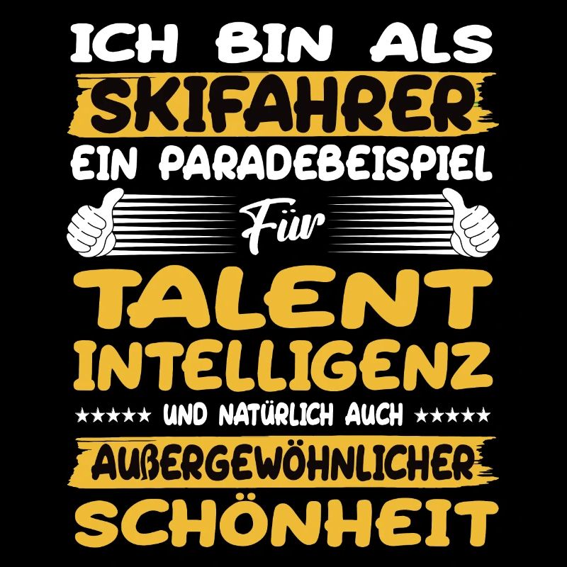 Skifahrer ein Paradebeispiel Ski