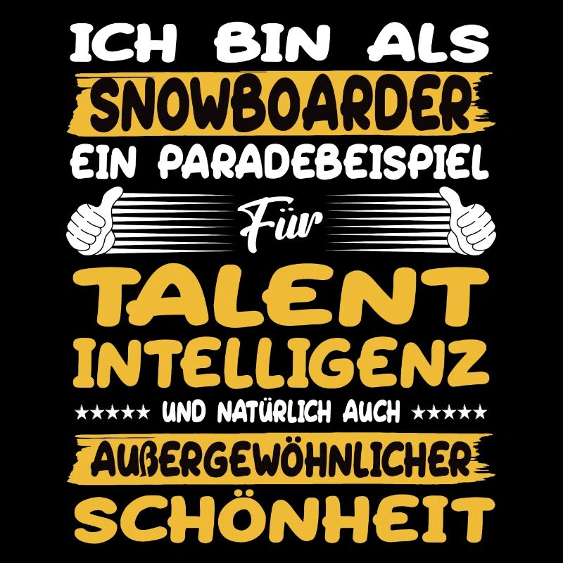 Snowboarder ein Paradebeispiel Snowboard
