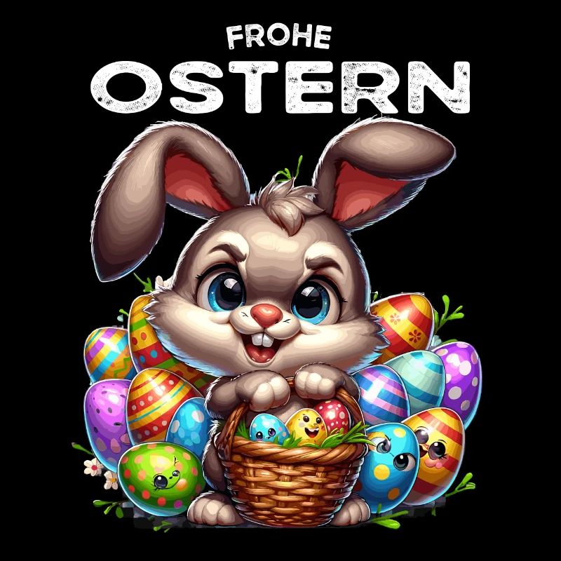 Lapin de Pâques Lapin Drôle Oeufs De Pâques Joyeuses Pâques
