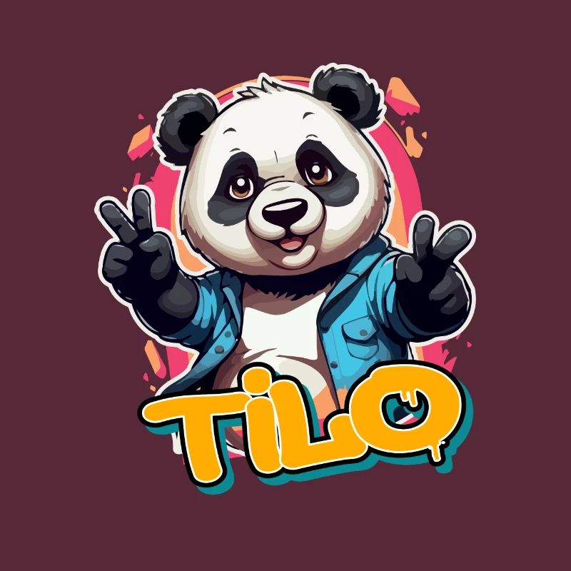 THILO - Beau nom de garçon avec Cool Panda