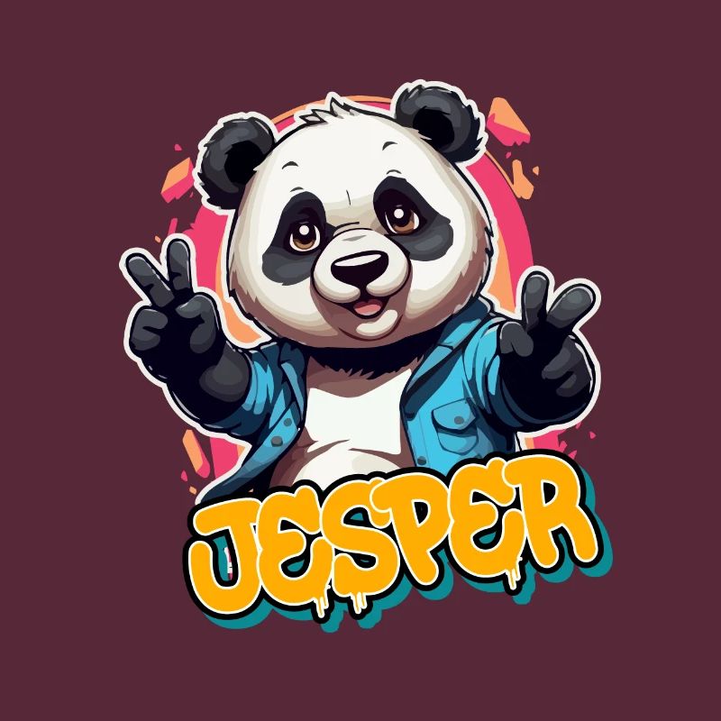 JESPER - Beau nom de garçon avec Cool Panda