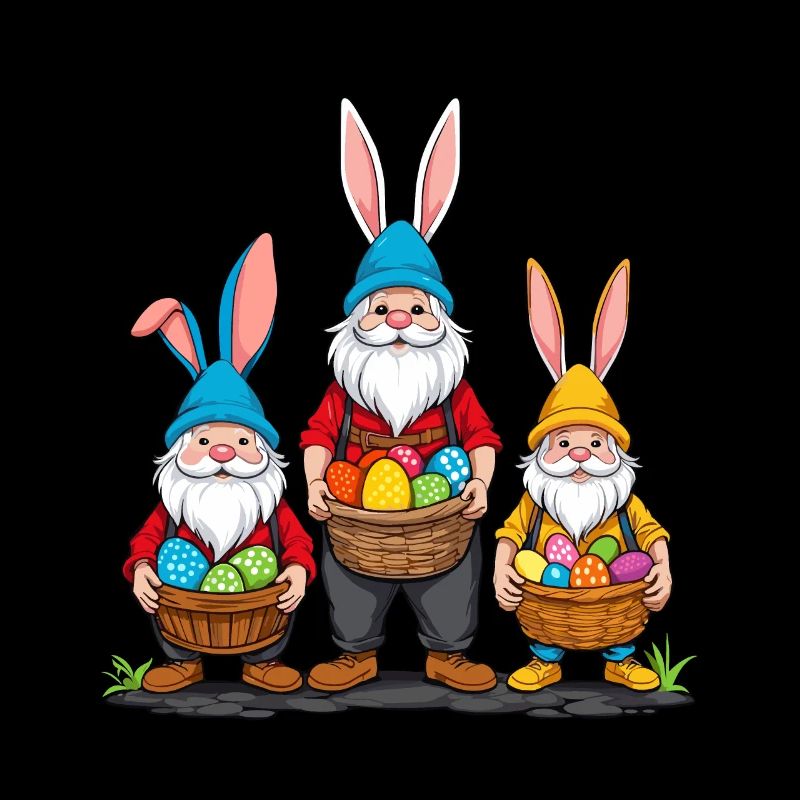 Easter Norse Gnome Easter Bunny Dwarfs