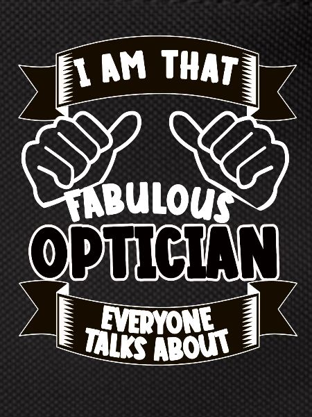 Optiker Beruf lustiger Spruch Geschenk