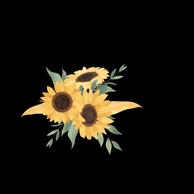 Buchstabe p Blumen-Sonnenblume