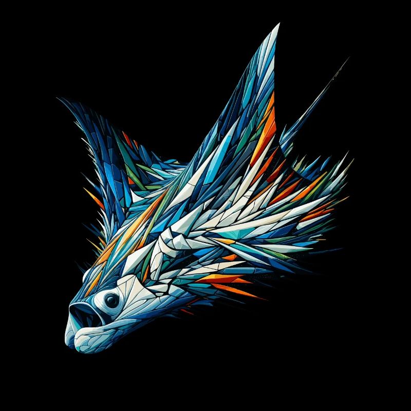 Polygone Art Stingray Poisson Stingrays