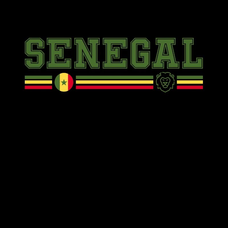 SENEGAL drapeau et emblème du Sénégal