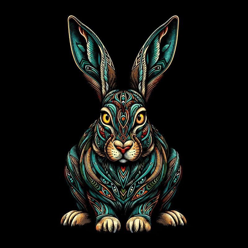 Mandala Art Jackrabbit Jackrabbits