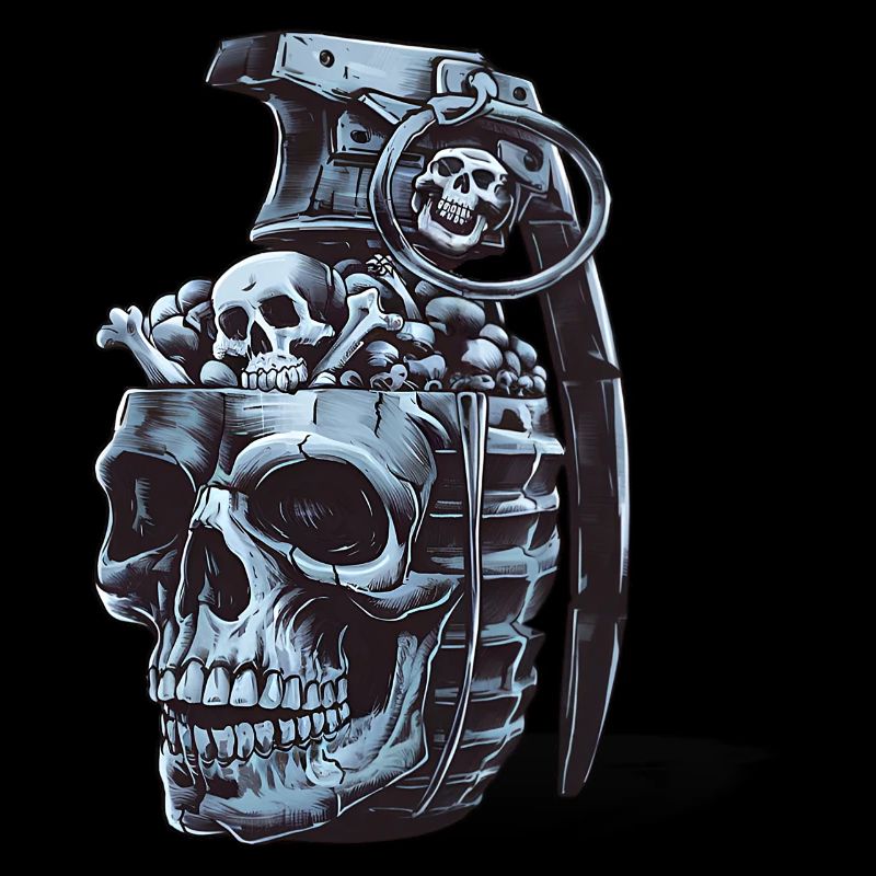 Conception de grenade squelette