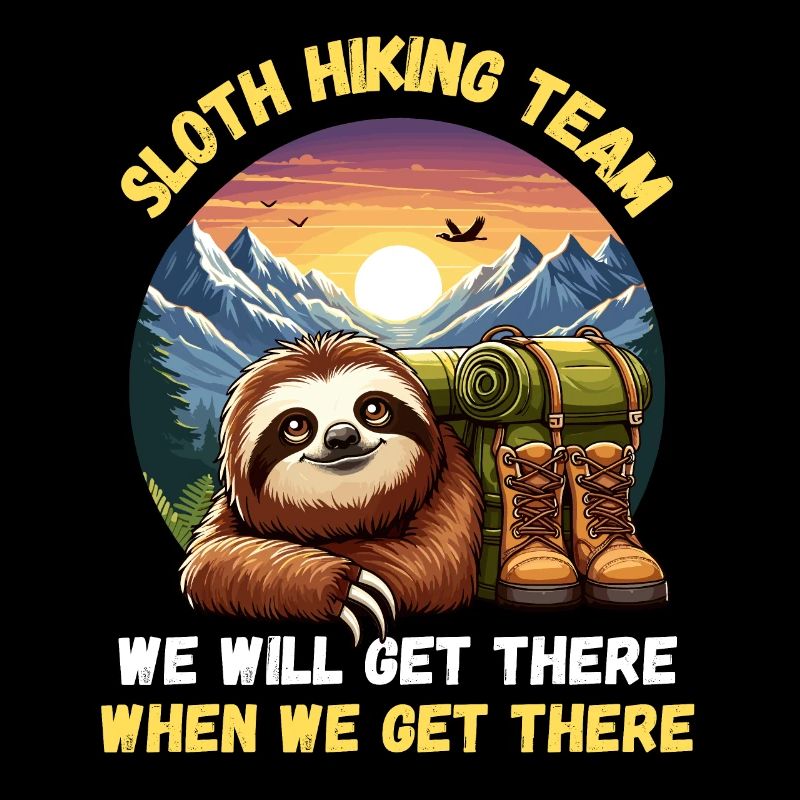 Sloth, Hiking, Hike, Mountains, Hiking Trail, Funny