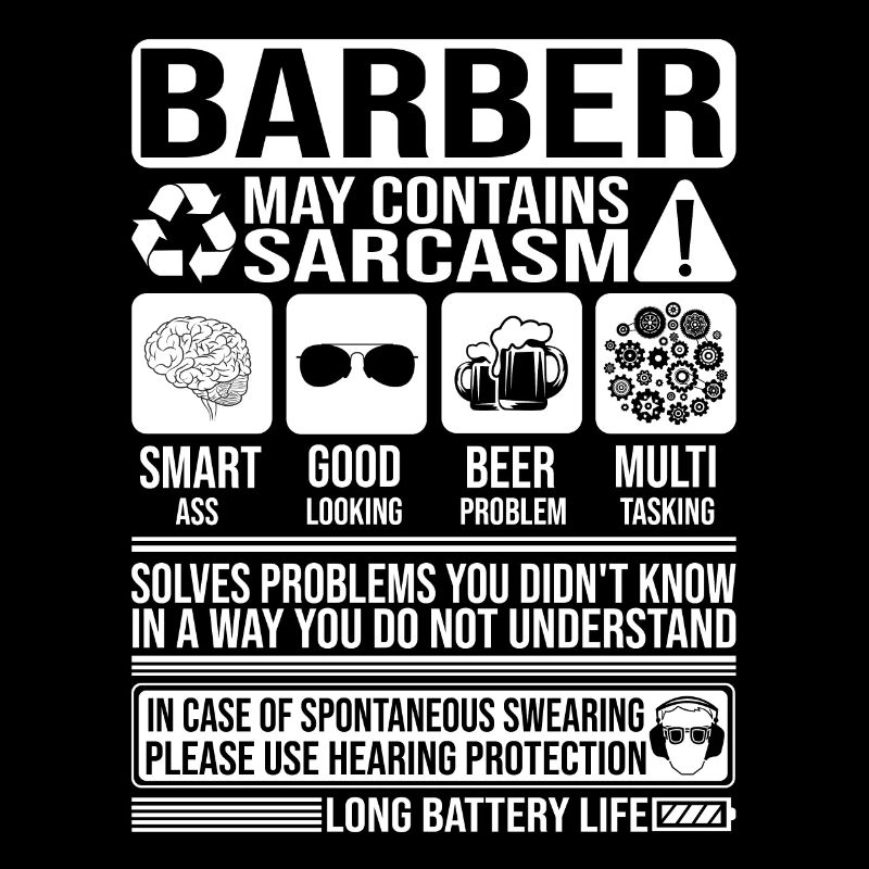 Barber Sarcasm funny Gift Barber