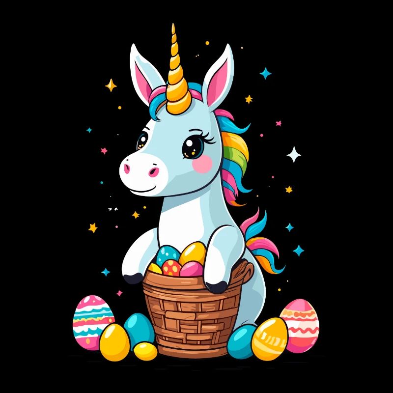 Funny Unicorn Easter Bunny Cute Easter Unicorn