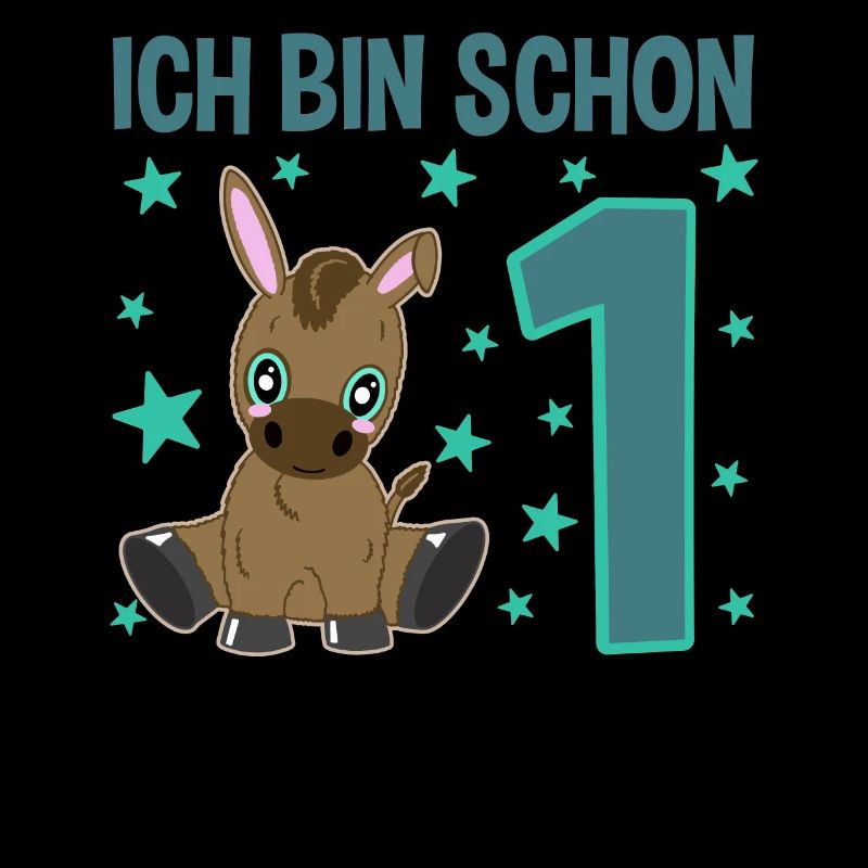 Süßer Esel Feiert Ersten Geburtstag