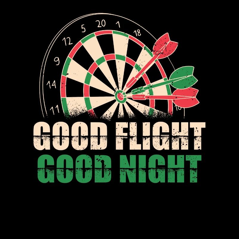 Darts Good Flight Night Motif Tee