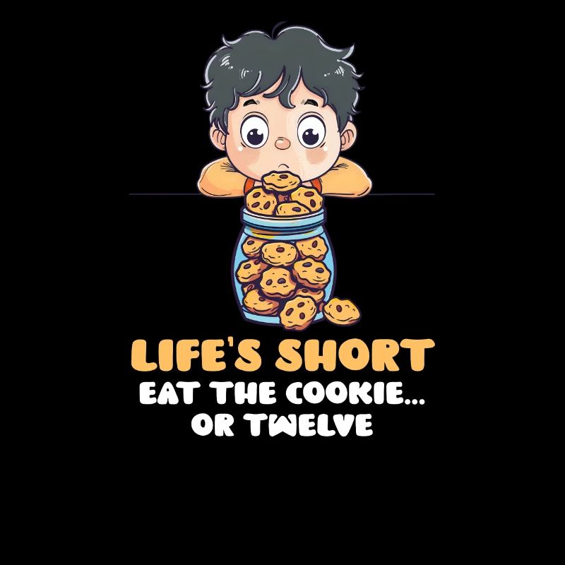 Cookie Lover Life's Short, Eat Cookie Or Twelve