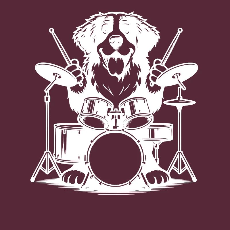 Cool Bernese Mountain Dog Drummer Drummer