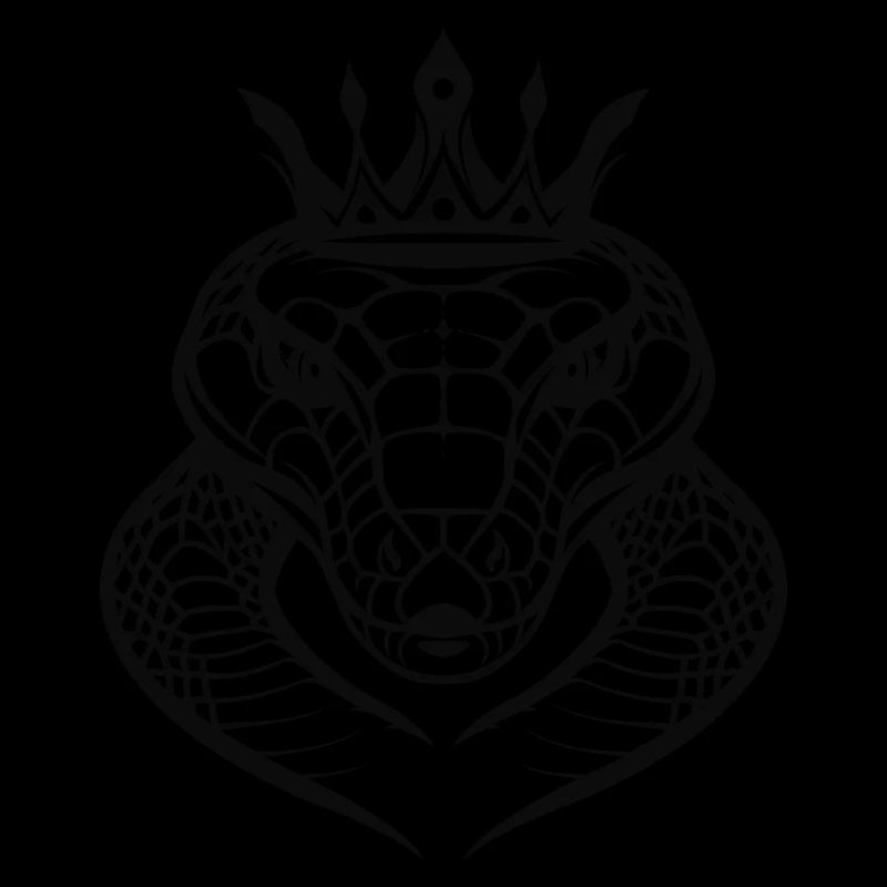 Cobra royal noir et blanc