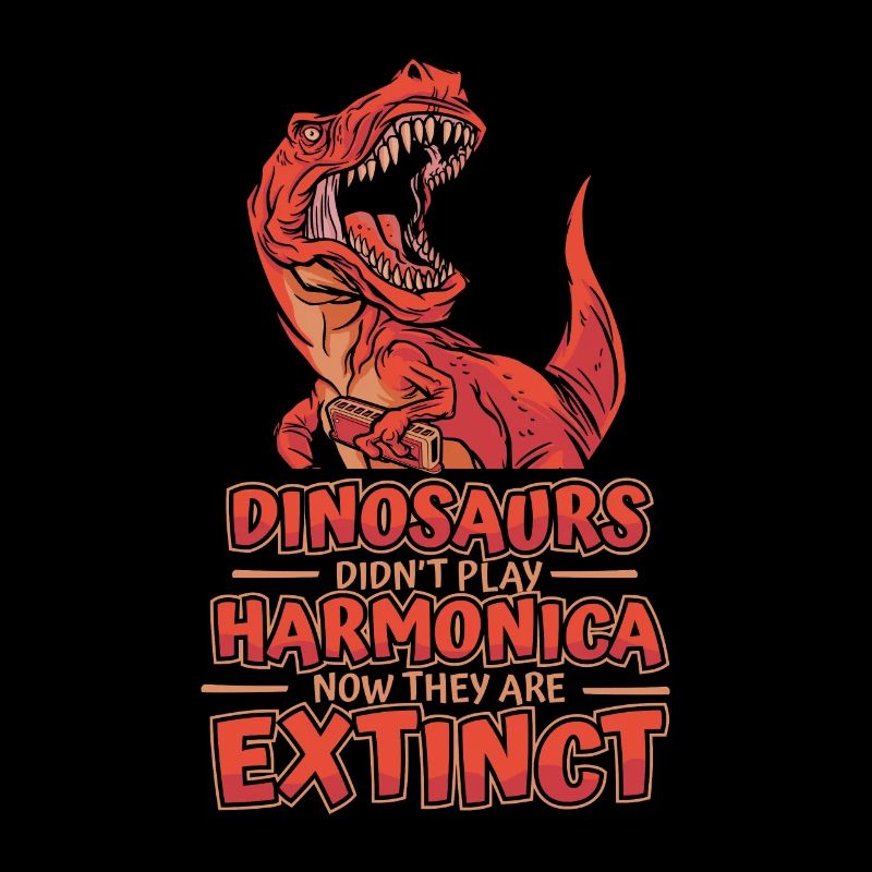 Dinosaurs Didn't Play Harmonica Mouth Harp