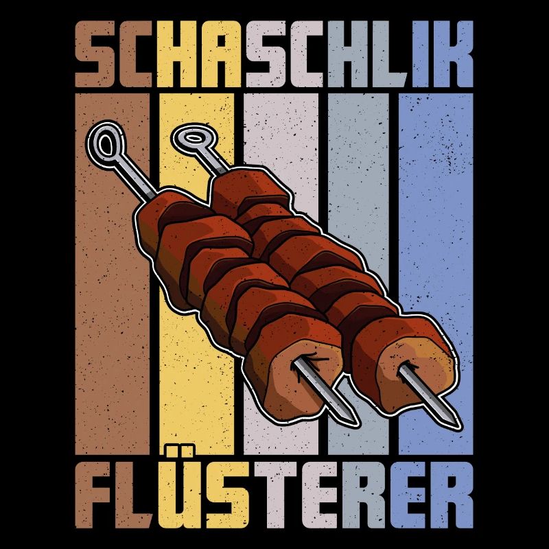 Schaschlik Flüsterer Retro Russland Fleisch
