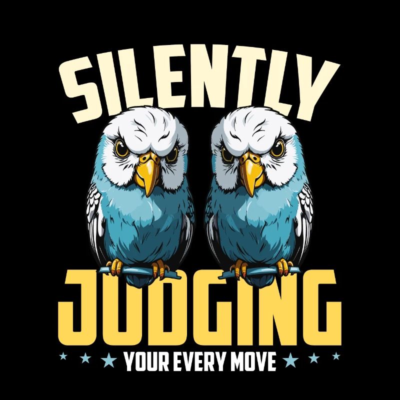 Budgie Silently Judging Your Every Parakeet Owner