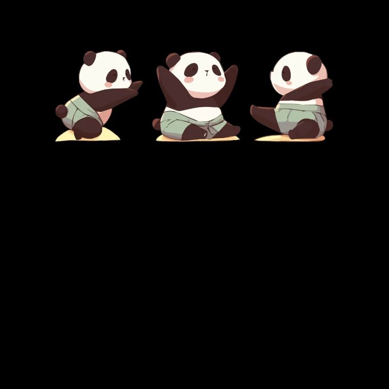 Panda Bear Yoga Panda géant japonais