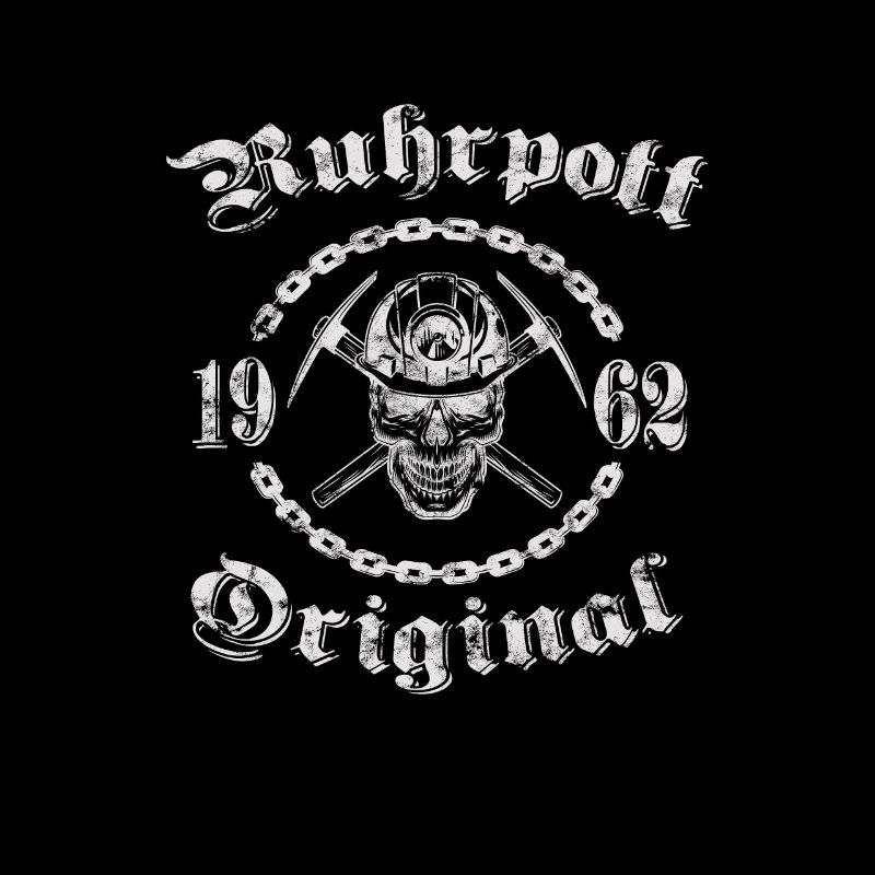 1962 Geburtstag Ruhrpott Original Schädel
