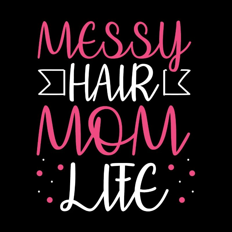 Mama Mutter Unordentliches Brötchen Mutterleben