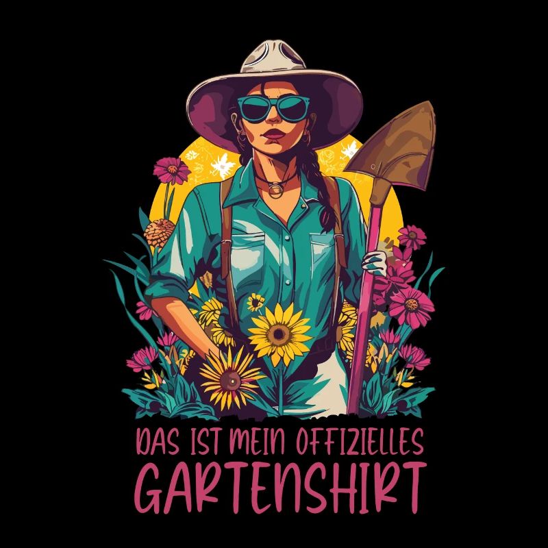Offizielles Gartenshirt Muttertag Mama Gärtner