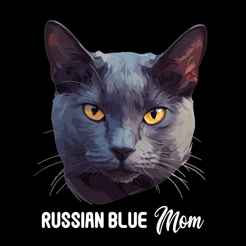 Chat bleu russe Russisch Blau Katze