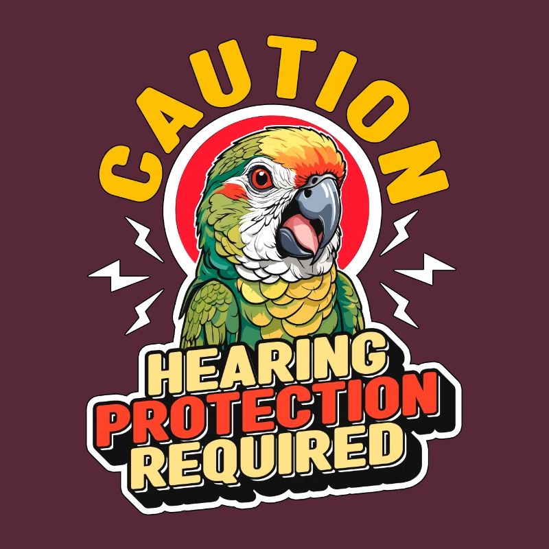 Conure Caution Protection auditive Conure Owner